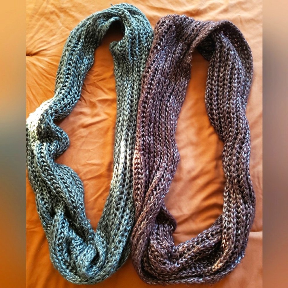 Shimmer Green & Brown Infiniti scarfs